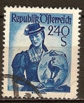 Stamps Austria -  Trajes folklóricos de Austria.