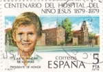 Stamps Spain -  centenario del hospital del niño jesus 1879-1979
