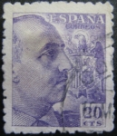 Stamps Spain -  escudo de españa franco