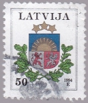 Stamps Latvia -  escudo de armas