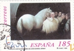 Stamps Spain -  caballos cartujanos 3684 A