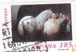 Stamps Spain -  caballos cartujanos 3684 A