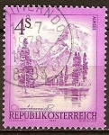 Stamps Austria -  Lago Almsee en alta Austria.