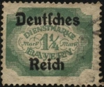 Stamps : Europe : Germany :  Timbre de servicio de Baviera