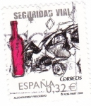Stamps Spain -  seguridad vial- alcohol y velocidad