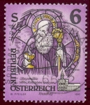 Sellos del Mundo : Europa : Austria : 1993 Abadias y Monasterios. Vidriera de Saint Benoit de Nursie - Ybert:1937