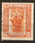 Stamps Colombia -  75a Aniv de la UPU. 