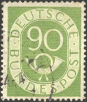 Stamps : Europe : Germany :  Corno en sello grabado