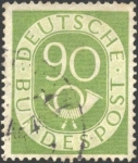 Stamps Germany -  Corno en sello grabado