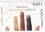 Stamps Spain -  valores cívicos- diversidad cultural