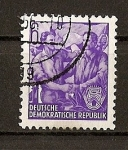 Stamps : Europe : Germany :  DDR / Plan Quinquenal - Heliograbados.
