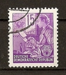 Stamps Germany -  DDR / Plan Quinquenal - Heliograbados.