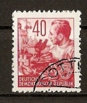 Stamps Germany -  DDR / Plan Quinquenal - Heliograbados.
