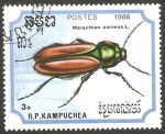 Stamps : Asia : Cambodia :  malachius aeneus