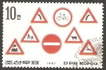 Stamps North Korea -  Señales de circulación