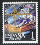 Stamps Spain -  1355-   XXV aniversario del Alzamiento Nacional. Alcázar de Toledo.