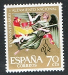 Stamps Spain -  1353-   XXV aniversario del Alzamiento Nacional. Alegoría de la Paz.