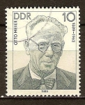 Sellos de Europa - Alemania -  Las personalidades socialistas.Otto Meier 1889-1962(DDR).