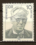 Stamps Germany -  Las personalidades socialistas.Otto Meier 1889-1962(DDR).