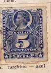 Stamps Chile -  Colon Ed 1880