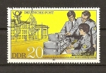 Stamps Germany -  DDR / Establecimientos para Formaciones / Colegio Ingenieros.