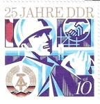 Sellos del Mundo : Europa : Alemania : DDR Aniversario 10
