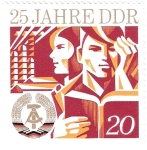 Sellos de Europa - Alemania -  DDR Aniversario 20