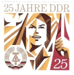 Sellos de Europa - Alemania -  DDR Aniversario 25