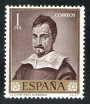 Stamps Spain -  1422- Francisco de Zurbarán. 