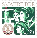 Sellos de Europa - Alemania -  DDR Aniversario 35
