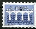 Stamps : Europe : Denmark :  Feroe Tema Europa