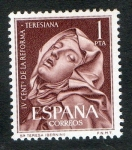 Sellos de Europa - Espa�a -  1429-  IV centenario de la Reforma Teresiana . Santa Teresa. escultura de Bernini.