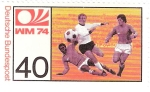 Sellos de Europa - Alemania -  Alemania Occ. Mundial FIFA 1974 (2)