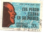 Stamps : America : Argentina :   Eva Peron