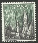 Stamps Spain -  Cuevas del Drach