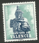 Stamps Spain -  Plan sur de Valencia