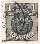 Stamps Sweden -  ESCUDO 1910-19. Y&T Nº 73