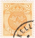 Stamps Sweden -  ESCUDO 1910-19. Y&T Nº 74