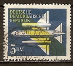 Sellos de Europa - Alemania -  Correo aéreo - por vía aérea,avión (DDR).