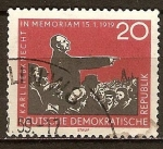 Stamps Germany -  40a Aniversario del asesinato de Karl Liebknecht y Rosa Luxemburgo-DDR 