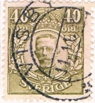 Stamps Sweden -  GUSTAVO V 1918-19. Y&T Nº 100