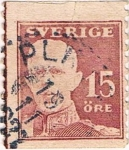 Stamps Sweden -  GUSTAVO V DENT. 10 VERT 1920-24 Y&T Nº 127