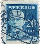 Stamps Sweden -  GUSTAVO V DENT. 10 VERT 1920-24 Y&T Nº 129