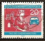 Stamps Germany -  Día de los Trabajadores de la Química-DDR.