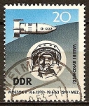 Sellos de Europa - Alemania -   Valeri Bykowski(cosmonauta).Lanzamiento de la Vostok 5-DDR.