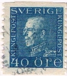 Stamps Sweden -  GUSTAVO V DENT. 10 VERT 1920-24 Y&T Nº 139