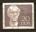 Stamps Germany -  Otto Nagel 1894-1967 (pintor)DDR.