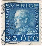Stamps Sweden -  GUSTAVO V DENT. 10 VERT 1925-26 Y&T Nº 198