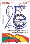 Sellos de Europa - Espa�a -  XXv aniversario de la adhesión de España y Portugal a la CEE