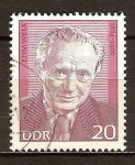 Stamps Germany -  Ehm Welk 1884-1966(periodista,escritor,profesor y fundador de la comunidad universitaria-DDR.